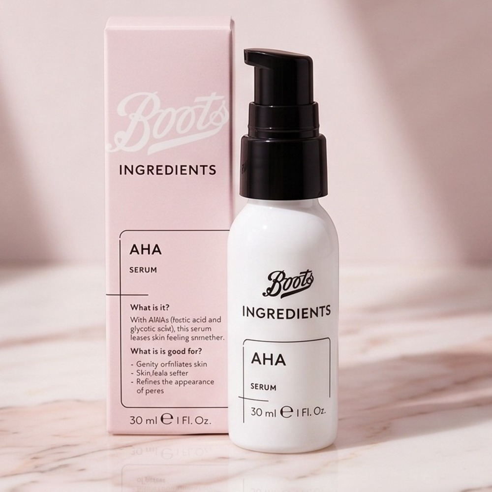 Boots Ingredients AHA Serum Exfoliating Skin Treatment 30ml‎ 1 Fl Oz NIB
